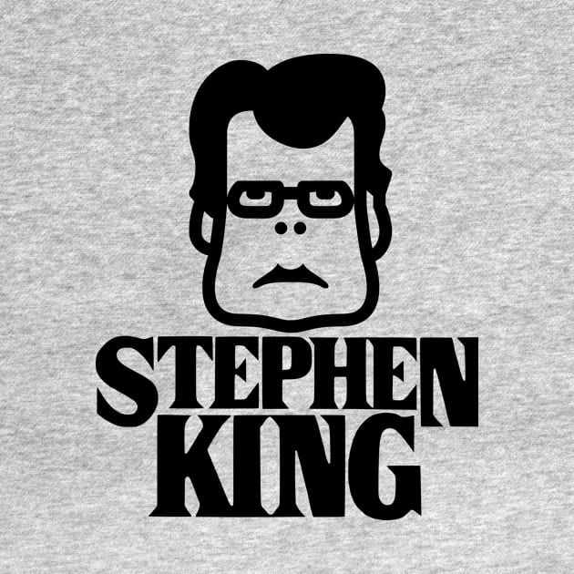 Stephen King head - Stephen King text (v1) by Kadagaden